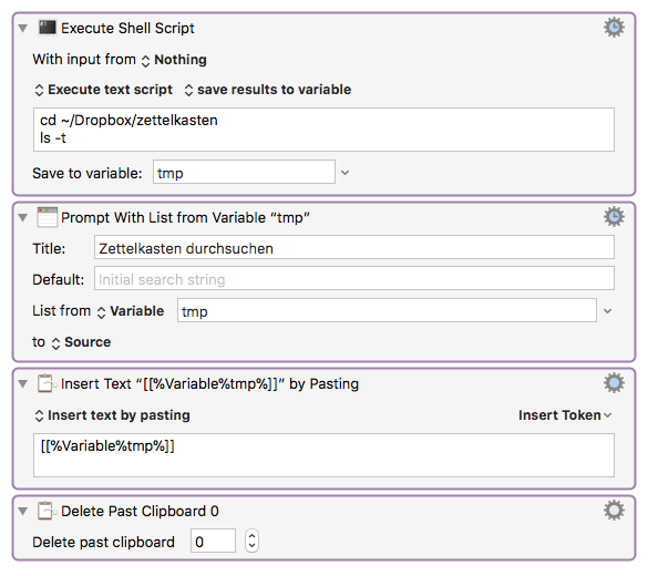 keyboard maestro create folder with variables